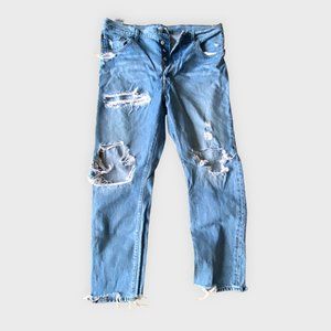 Levi's 501 Ripped Jeans - Distressed Denim (Size 34 x 30)